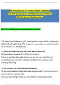 BUNDLE for RN ATI Pharmacology Proctored Exam with NGN Questions and Verified Rationalized Answers&comma; 100&percnt; A&plus; Graded &lpar;2025&sol;2026&rpar;