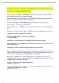 Psychology 1000 Midterm 2 Questions & Solutions&lpar;RATED A&plus;&rpar;