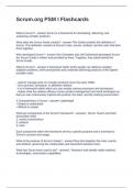 Scrum&period;org PSM I Flashcards Questions and Answers
