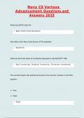 Navy CS Various  Advancement Questions and Answers 2025