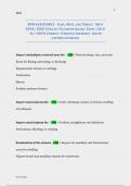 NUR 618 EXAM 2 - EARS&comma; NOSE&comma; AND THROAT  &lpar;NEW 2024&sol; 2025 UPDATE&rpar; PATHOPHYSIOLOGY GUIDE &vert; QS & AS &vert; 100&percnt; CORRECT &lpar;VERIFIED ANSWERS&rpar;- SOUTH EASTERN LOUISIANA