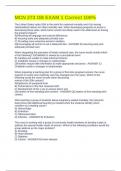 MCN 273 OB EXAM 1 Correct 100&percnt;