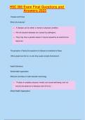 HSC 300 Exam Final Questions and  Answers 2025