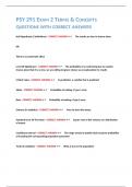 PSY 291 EXAM 2 TERMS & CONCEPTS QUESTIONS WITH CORRECT ANSWERS&period;