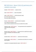 PSY 291 STATS - EXAM 1 &lpar;CH1-4&rpar; QUESTIONS WITH COMPLETE SOLUTIONS