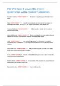 PSY 291 EXAM 1 VOVAB &lpar;DR&period; FOOTE&rpar; QUESTIONS WITH CORRECT ANSWERS&period;