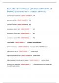 PSY 291 - STAT II EXAM &lpar;STUETZLE UNIVERSITY OF MIAMI&rpar; QUESTIONS WITH CORRECT ANSWERS&period;