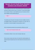 Nevada Life and Health Exam Simulator Questions and Answers 2025