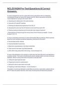 NCLEX NGN Pre-Test Questions & Correct Answers&period;