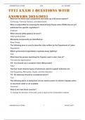 Ttt1 exam 1 questions with answers 2025