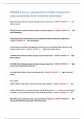 USAHS CLINICAL NEUROSCIENCE STROKE SYNDROMES EXAM QUESTIONS WITH COMPLETE SOLUTIONS&period;
