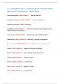5125 USAHS CLINICAL NEUROSCIENCE MIDTERM EXAM QUESTIONS WITH COMPLETE SOLUTIONS&period;