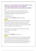 CRITICAL CARE HESI EXIT EXAM 2024-2025 ACTUAL  EXAM ALL 140 QUESTIONS AND CORRECT ANSWERWERS with RATIONALES&vert;ALREADY GRADED A&plus; 
