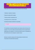 Evolve HESI Leadership Management  Questions and Answers 2025