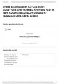 GFEBS Essentials2024 ACTUAL EXAM QUESTIONS AND VERIFIED ANSWERS &sol;GET IT 100&percnt; ACCURATE&vert;ALREADY GRADED A&plus; &lbrack;Subsumes L101E&comma; L201E&comma; L303E&rsqb;