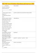 PSY 382 Test 4 Posttests Questions and Answers 2025