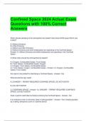 Confined Space 2024 Actual Exam Questions with 100&percnt; Correct Answers 