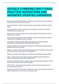 GOOGLE CYBERSECURITY FINAL PRACTICE QUESSTIONS AND ANSWERS &lpar;VERIFIED ANSWERS&rpar; 