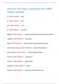 ANATOMY 251 EXAM 1 QUESTIONS WITH 100- CORRECT ANSWERS