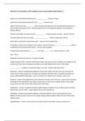 Optometry Test Questions with Complete Answers Latest Update 2024 &lpar;Rated A&plus;&rpar;