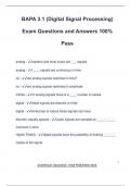 BAPA 3&period;1 &lpar;Digital Signal Processing&rpar; Exam Questions and Answers 100&percnt; Pass