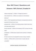 Bioc 3021 Exam 2 Questions and Answers 100&percnt; Solved &vert; Graded A&plus;