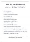 BIOC 3021 Exam Questions and Answers 100&percnt; Solved &vert; Graded A&plus;