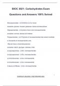BIOC 3021 EXAM PACKAGE DEAL QUESTIONS AND VERIFIED ANSWERS 100&percnt; GUARANTEED PASS &vert; LATEST UPDATE