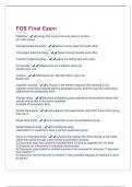 FOS Final Exam  &lpar;Questions &plus; Answers&rpar; Verified 100&percnt; Correct