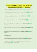 POL1133 Exam 2 UPDATED ACTUAL Questions and CORRECT Answers