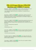 POL-1133 Exam 4 Review UPDATED  Questions and CORRECT Answers