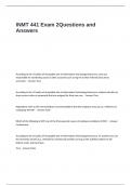 INMT 441 Exam 2Questions and Answers