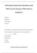C810 Study Guide Exam Questions with 100&percnt; Correct Answers 100&percnt; Solved &vert; Graded A&plus;