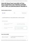 Utah LEO Study Flash Cards 2024 ACTUAL EXAM QUESTIONS AND VERIFIED ANSWERS &sol;GET IT 100&percnt; ACCURATE&vert;ALREADY GRADED A&plus;