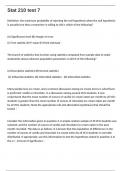 Stat 210 test 7 Questions answers latest update