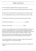 STAT 210 Test 1 With complete solutions latest update