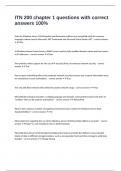 ITN 200 chapter 1 questions with correct answers 100&percnt; 