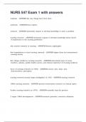 NURS 547 Exam 1 with answers