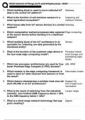 WGU D337 OBJECTIVE ASSESSMENT INTERNET OF THINGS AND INFRASTRUCTURE NEWEST 2024 EXAM TEST BANK 160 QUESTIONS AND CORRECT DETAILED ANSWERS &lpar;VERIFIED ANSWERS&rpar; &vert;ALREADY GRADED A&plus;