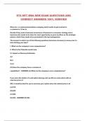 ETS MFT MBA NEW EXAM QUESTIONS AND CORRECT ANSWERS 100&percnt; VERIFIED