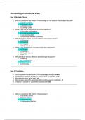 Microbiology Final Exam Study Guide 