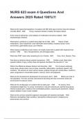 NURS 623 exam 4 Questions And Answers 2025 Rated 100&percnt;&excl;&excl;&excl;