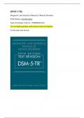 DSM-5 Diagnostic and Statistical Manual of Mental Disorders - 125 TEST BANK questions and answers 