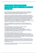CPPM FINAL PRACTICE EXAM QUESTIONS AND ANSWERS &lpar;ALREADY RATED A&plus;&rpar;