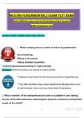 RN Fundamentals Hesi Exam TEST BANK &lpar;400&plus; Ques & Ans&rpar; with &lpar;2024 &sol; 2025&rpar; Questions and Verified Rationalized Answers&comma; 100&percnt; Guarantee Pass