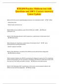 BTE450 Practice Midterm test with Questions and 100&percnt; Correct Answers&vert; Latest Update