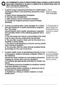 TI COMMUNITY HEALTH PROCTORED FINAL EXAM 3 LATEST VERSIONS  2023-2024 &lpar;VERSION A&comma; B AND C&rpar; COMPLETE 60 QUESTIONS AND CORRECT DETAILED ANSWERS