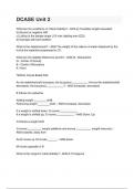 DCASE Unit 2 questions and answers
