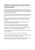 DCASE DC Organization&comma; Information & Communication questions and answers