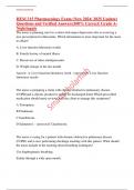 HESI 315 Pharmacology Exam &lpar;New 2024&sol; 2025 Update&rpar; Questions and Verified Answers&vert;100&percnt; Correct&vert; Grade A-Nightingale